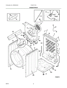 02 - Cabinet / Drum parts for Electrolux Dryer FASG7073NA3 from AppliancePartsPros.com