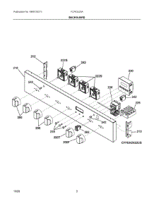 02 - Backguard parts for Electrolux Range FCFE2425AS from AppliancePartsPros.com