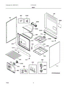 03 - Body parts for Electrolux Range FCFE2425AS from AppliancePartsPros.com