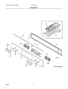 02 - Backguard parts for Electrolux Range FCFE3062ABA from AppliancePartsPros.com