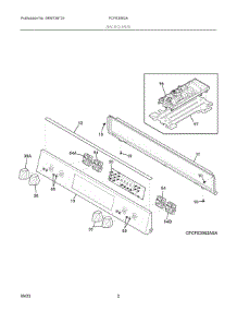 02 - Backguard parts for Electrolux Range FCFE3062ABC from AppliancePartsPros.com