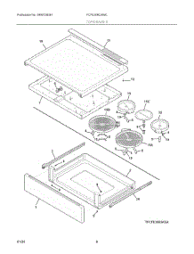 04 - Top / Drawer parts for Electrolux Range FCFE306CAWC from AppliancePartsPros.com