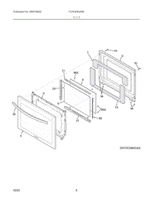05 - Door parts for Electrolux Range FCFE3083ASB from AppliancePartsPros.com