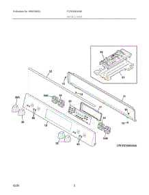 02 - Backguard parts for Electrolux Range FCFE3083ASB from AppliancePartsPros.com