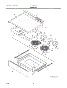 04 - Top / Drawer parts for Electrolux Range FCFE308CASA from AppliancePartsPros.com