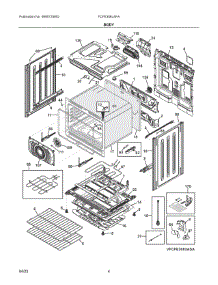 03 - Body parts for Electrolux Range FCFE308LAFA from AppliancePartsPros.com