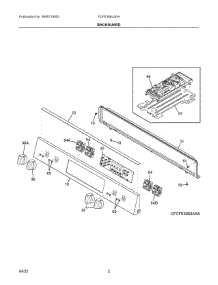 02 - Backguard parts for Electrolux Range FCFE308LAFA from AppliancePartsPros.com