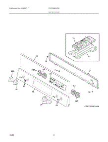 02 - Backguard parts for Electrolux Range FCFE308LAFB from AppliancePartsPros.com