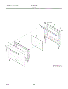 06 - Door parts for Electrolux Range FCFG3062ASA from AppliancePartsPros.com