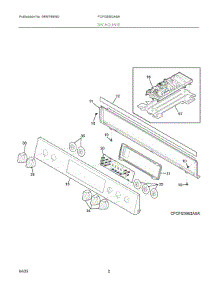 02 - Backguard parts for Electrolux Range FCFG3062ASA from AppliancePartsPros.com
