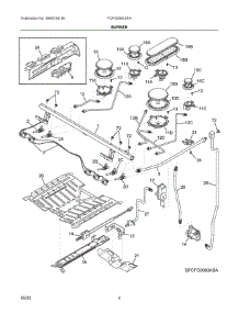 03 - Burner parts for Electrolux Range FCFG308LAFA from AppliancePartsPros.com