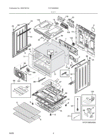 03 - Body parts for Electrolux Range FCFI3082BSA from AppliancePartsPros.com