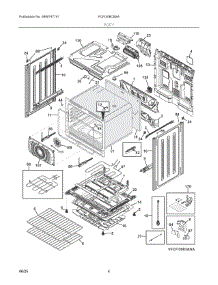 03 - Body parts for Electrolux Range FCFI308CBSA from AppliancePartsPros.com