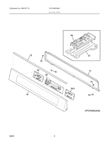 02 - Backguard parts for Electrolux Range FCFI308CBSA from AppliancePartsPros.com