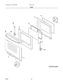 05 - Door parts for Electrolux Range FCRC3012ABC from AppliancePartsPros.com