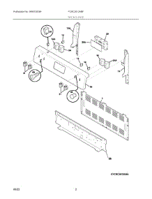 02 - Backguard parts for Electrolux Range FCRC3012ABF from AppliancePartsPros.com