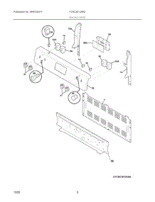 02 - Backguard parts for Electrolux Range FCRC3012ABG from AppliancePartsPros.com