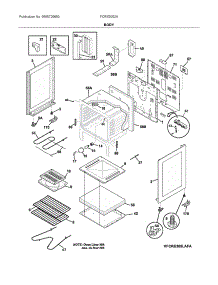 Body parts for Electrolux Range FCRE3052AWF from AppliancePartsPros.com