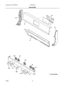 02 - Backguard parts for Electrolux Range FCRE3052BSA from AppliancePartsPros.com