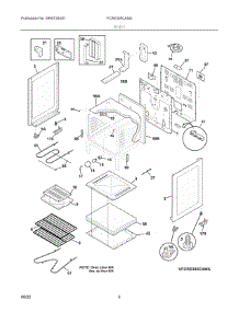 03 - Body parts for Electrolux Range FCRE305CASG from AppliancePartsPros.com