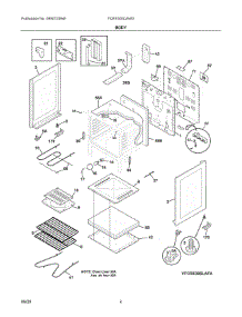 03 - Body parts for Electrolux Range FCRE305CAWD from AppliancePartsPros.com