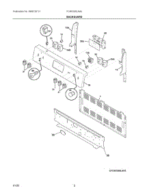 02 - Backguard parts for Electrolux Range FCRE305CAWJ from AppliancePartsPros.com