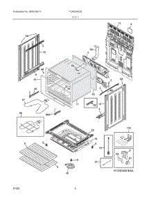 03 - Body parts for Electrolux Range FCRE305CBSB from AppliancePartsPros.com