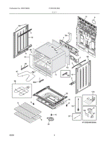 03 - Body parts for Electrolux Range FCRE305CBSC from AppliancePartsPros.com