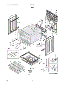 03 - Body parts for Electrolux Range FCRE305CBWA from AppliancePartsPros.com