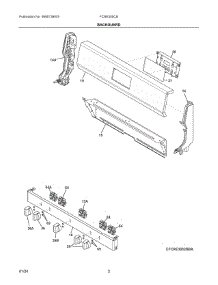 02 - Backguard parts for Electrolux Range FCRE305CBWA from AppliancePartsPros.com