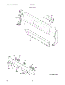 02 - Backguard parts for Electrolux Range FCRE305CBWB from AppliancePartsPros.com