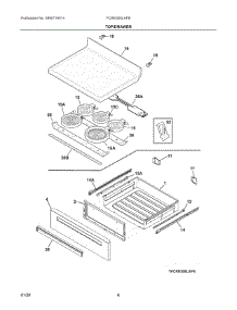04 - Top / Drawer parts for Electrolux Range FCRE305LAFB from AppliancePartsPros.com