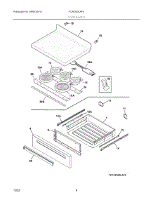04 - Top / Drawer parts for Electrolux Range FCRE305LAFK from AppliancePartsPros.com