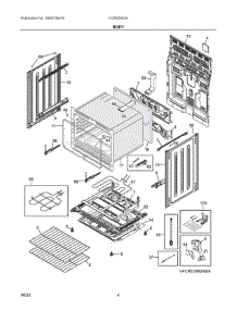03 - Body parts for Electrolux Range FCRE3062ASA from AppliancePartsPros.com