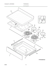04 - Top / Drawer parts for Electrolux Range FCRE3062ASC from AppliancePartsPros.com