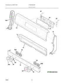 02 - Backguard parts for Electrolux Range FCRE3062AWF from AppliancePartsPros.com