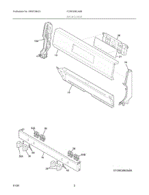 02 - Backguard parts for Electrolux Range FCRE306CASB from AppliancePartsPros.com