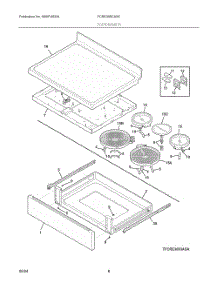 04 - Top / Drawer parts for Electrolux Range FCRE306CASC from AppliancePartsPros.com