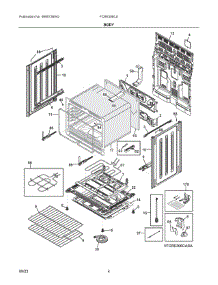 03 - Body parts for Electrolux Range FCRE306CAWA from AppliancePartsPros.com