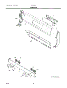 02 - Backguard parts for Electrolux Range FCRE306CAWA from AppliancePartsPros.com