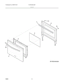 05 - Door parts for Electrolux Range FCRE306CAWF from AppliancePartsPros.com