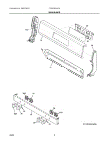 02 - Backguard parts for Electrolux Range FCRE306LAFA from AppliancePartsPros.com