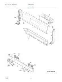 02 - Backguard parts for Electrolux Range FCRE306LAFC from AppliancePartsPros.com