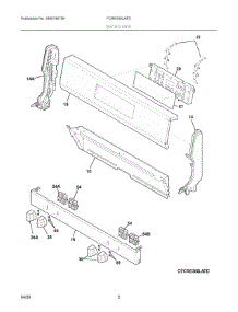 02 - Backguard parts for Electrolux Range FCRE306LAFD from AppliancePartsPros.com