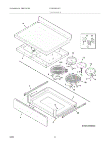 04 - Top / Drawer parts for Electrolux Range FCRE306LAFD from AppliancePartsPros.com