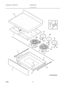04 - Top / Drawer parts for Electrolux Range FCRE306LAFG from AppliancePartsPros.com