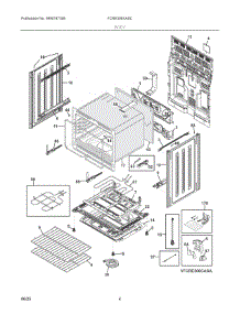 03 - Body parts for Electrolux Range FCRE306XASC from AppliancePartsPros.com
