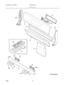 02 - Backguard parts for Electrolux Range FCRE3083ASB from AppliancePartsPros.com