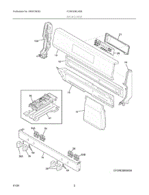 02 - Backguard parts for Electrolux Range FCRE308CADB from AppliancePartsPros.com