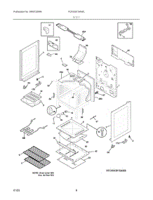 04 - Body parts for Electrolux Range FCRG3015AWC from AppliancePartsPros.com